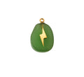 Green Lightning Charm
