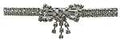 Hair Barrette, Crystals Ribbon #5A86750-2