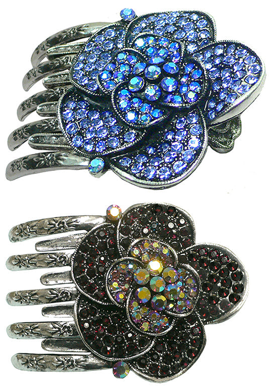 Sapphire-AmethystCrystal / Set of 2