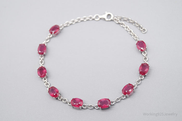 JTV TGGC Ruby Sterling Silver Bracelet 8"