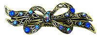 Large Barrette with Ribbon Hairbow #5A86600-4