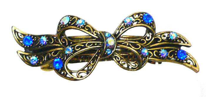 Large Barrette with Ribbon Hairbow #5A86600-4