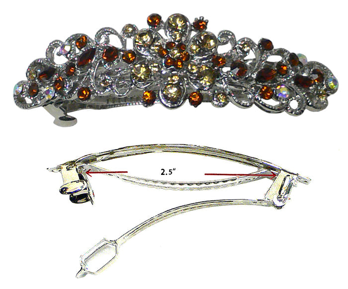 Large Crystal Barrette for Thick Hair Hair Clip for Women Girls OR86800-1lite