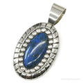 Large Vintage Carolyn Pollack Relios Lapis Lazuli Sterling Silver Pendant