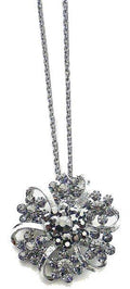 Long Chain Necklace w, Medallion Pendant AD85012-3