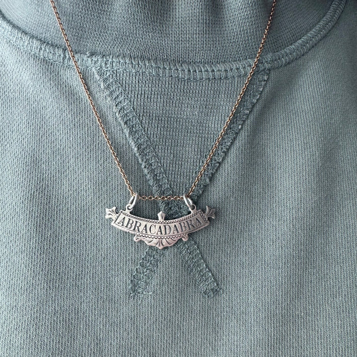 N E W // abracadabra / sterling silver abracadabra / a pendant