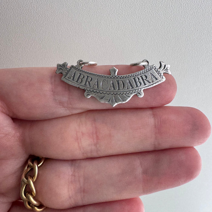 N E W // abracadabra / sterling silver abracadabra / a pendant