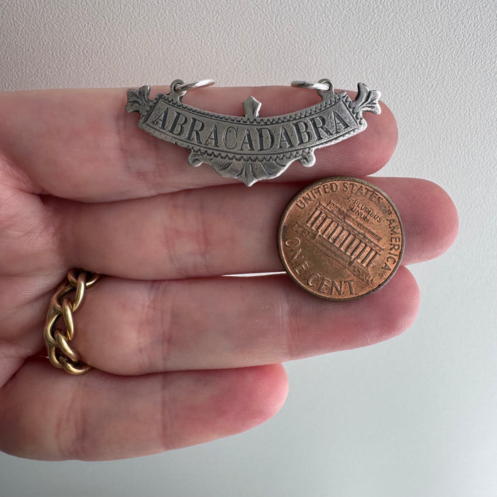 N E W // abracadabra / sterling silver abracadabra / a pendant