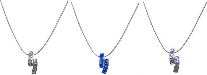 Crystal/Sapphire/Light Blue / Set of 3