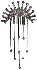 Native American Crown w/comb/crystal streamers 86265-5