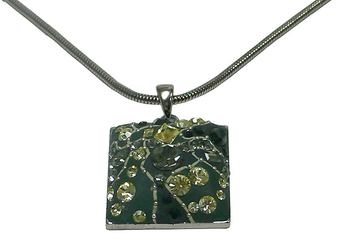 Necklace Chain and Pendant  Rhodium Plated Snake Chain #AR85010-1