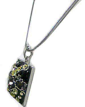 Necklace Chain and Pendant  Rhodium Plated Snake Chain #AR85010-1