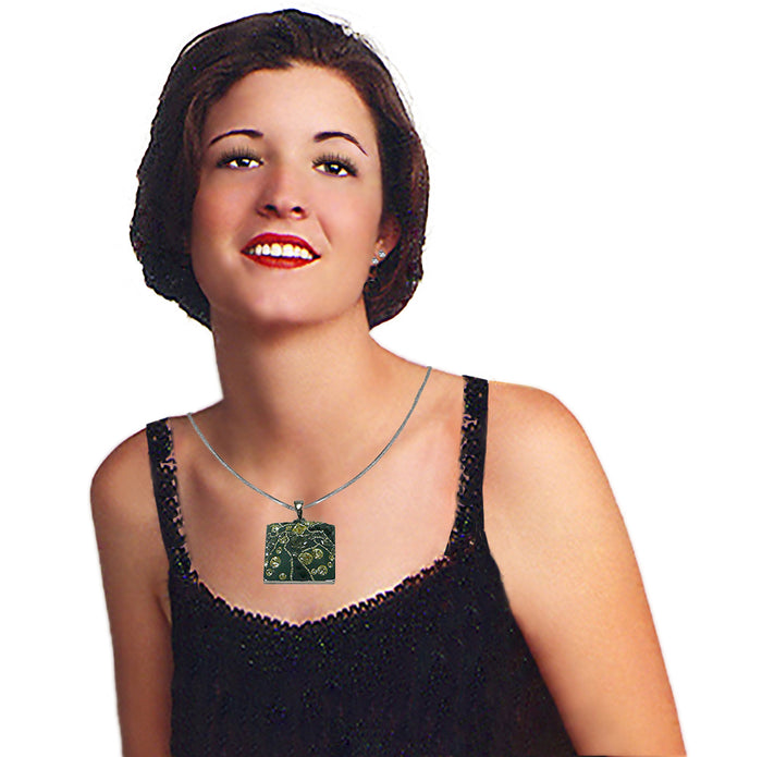 Necklace Chain and Pendant  Rhodium Plated Snake Chain #AR85010-1