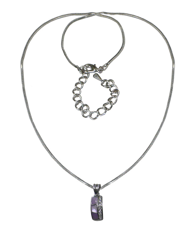 Necklace Chain and Pendant Rhodium Plated Snake Design Chain #AR85800-2