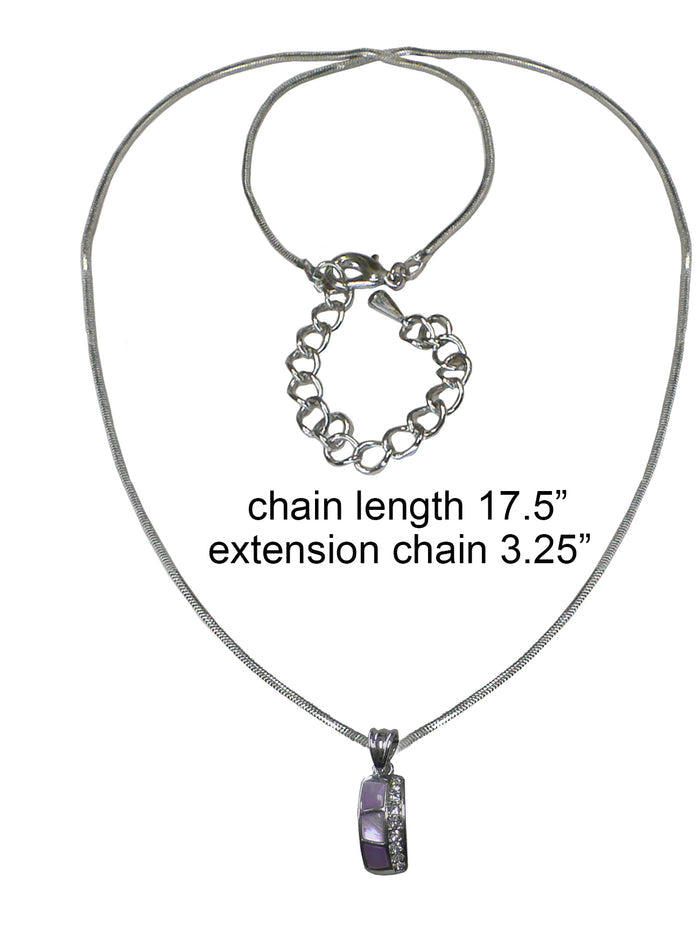 Necklace Chain and Pendant Rhodium Plated Snake Design Chain #AR85800-2