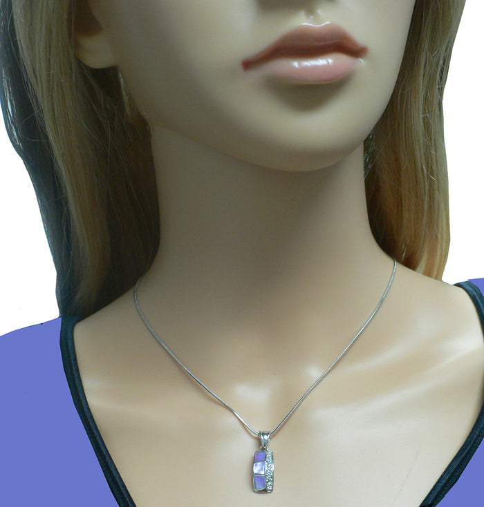 Necklace Chain with Mother of Pearl Pendant #AR85800-2
