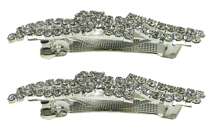 Pair of Barrettes Decked with Sparkling Stones U86420-0927-pr