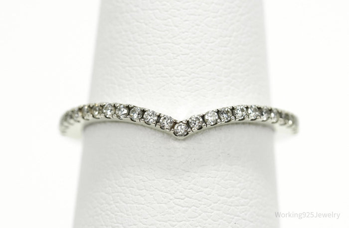Pandora Cubic Zirconia Sterling Silver Ring - Size 6.25