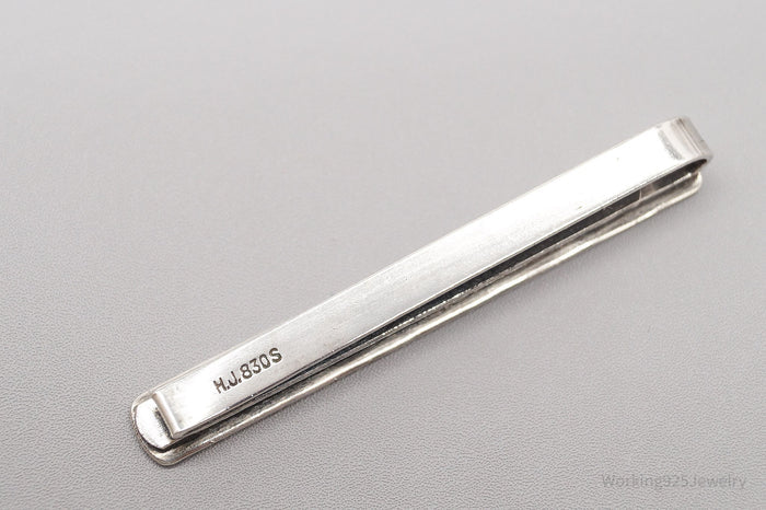 RARE Vintage Danish Modernist Hans Jensen 830S Silver Clip