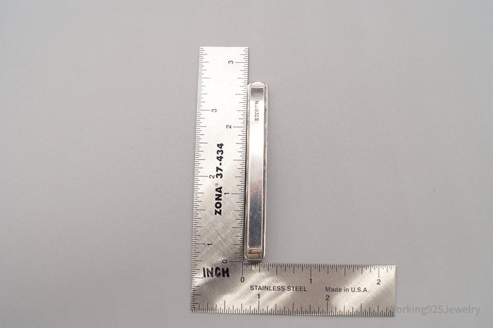 RARE Vintage Danish Modernist Hans Jensen 830S Silver Clip