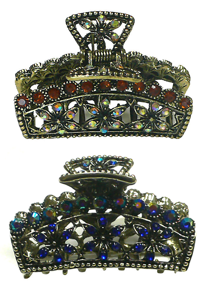 Set of 2 Topaz Brown/Sapphire