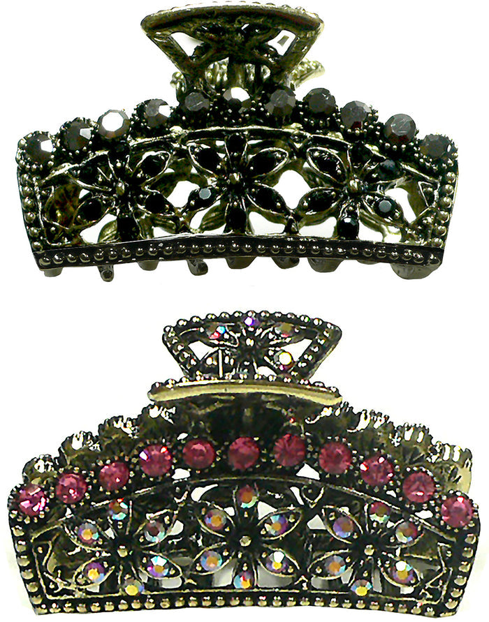 Set of 2 Jet/Rose Pink