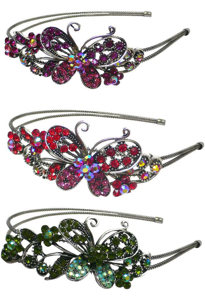 Set of 3 / fuchsia red green