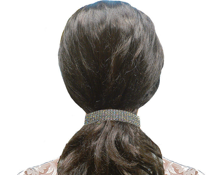 Set of 5 Bella Large Rectangular Bar Crystal Barrette Hair Clip,  U86900-0004-5
