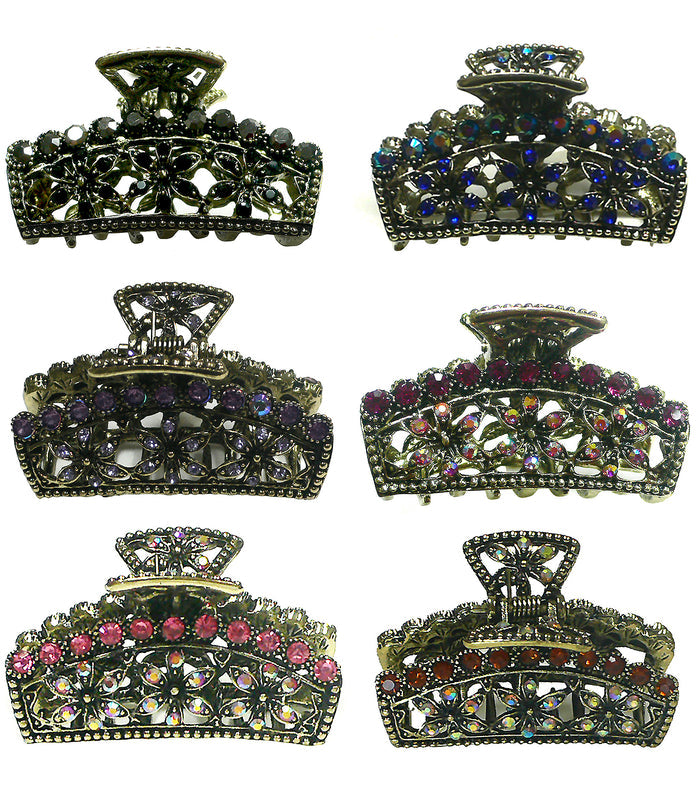 Set of 6 Small Metal Jaw Claw Clip for Hair Styling Hair Twist Hair Bun RW86470-4927-6
