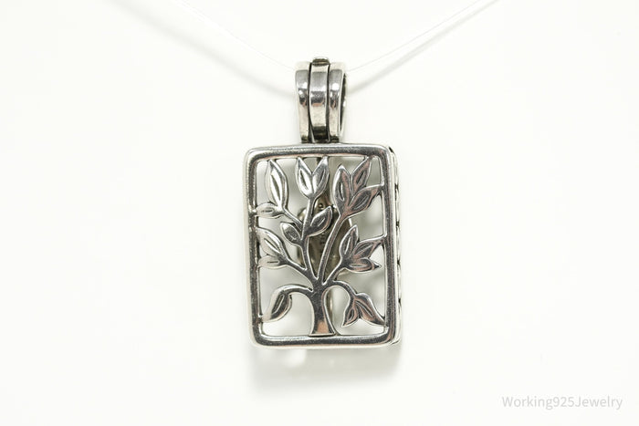 Silpada Live Laugh Love Interchangeable Sterling Silver Necklace Pendant