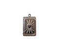 Silver Heart Ray Charm