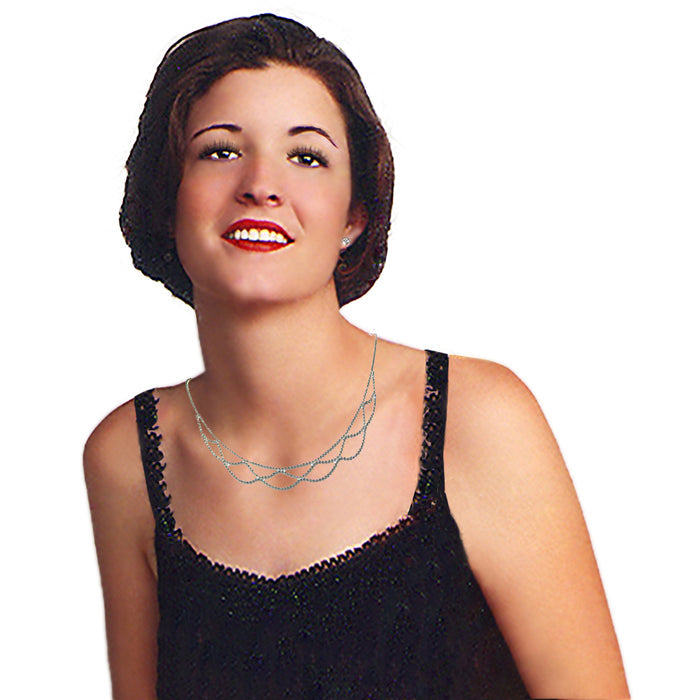 Silver Waves Necklace, Elegant to wear as is, Great for Embellishment to Create New Designs