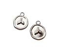 Silver Whale Tail Seal Charm