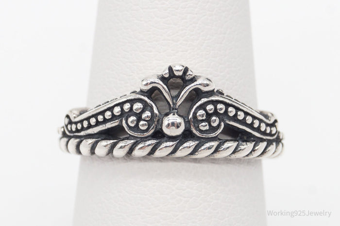 Southwestern Designer Carolyn Pollack Relios Sterling Silver Ring - Size 6.75