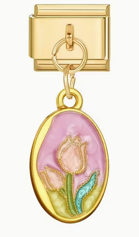 Tulip Dangled Italian Charm