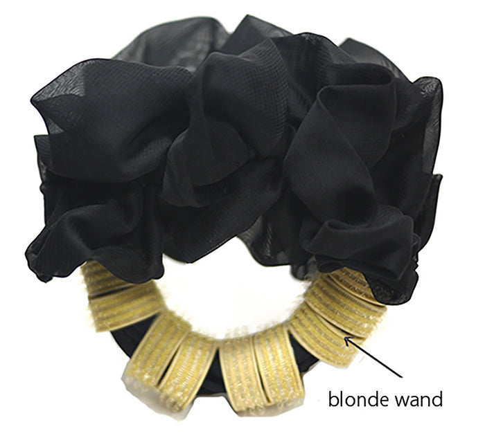 Blonde Wand / Black Hair Bow
