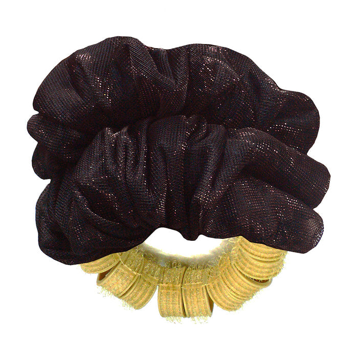 brown on black shimmers / Blonde Wand