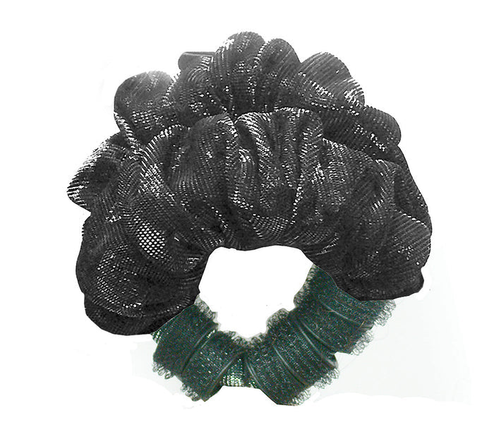silver on black shimm / Black Wand