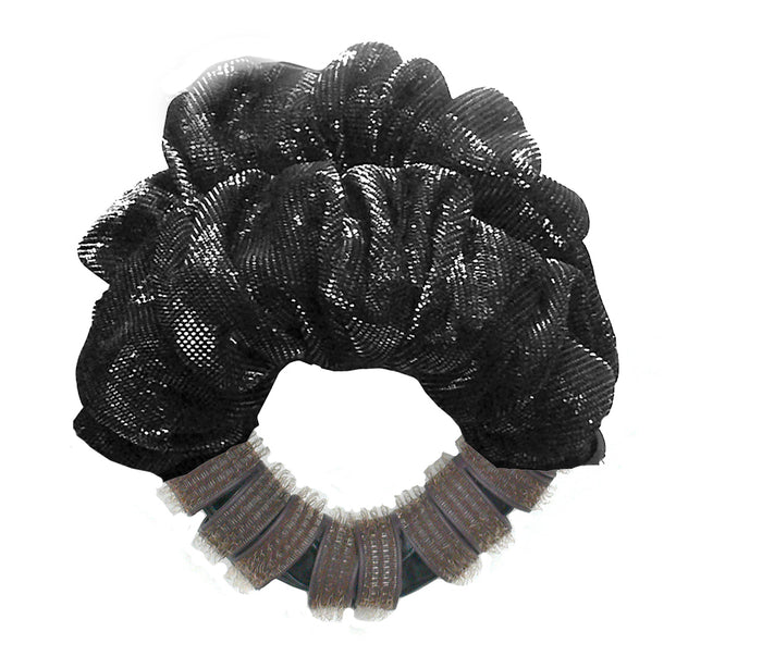 silver on black shimm / Brown Wand