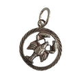V I N T A G E // soft inside / sterling silver engine turned lobster / a charm or pendant