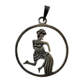 V I N T A G E // the water bearer / sterling silver aquarius zodiac from Mexico / a pendant