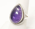 Vintage Amethyst Southwest Style Sterling Silver Ring - Sz 7