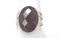 Vintage Desert Rose Trading Co Checkerboard Quartz Sterling Silver Ring - Size 9