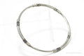 Vintage Designer BA Suarti Sterling Silver Bangle Bracelet 7 7/8"