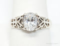 Vintage Designer UTC Large Cubic Zirconia Sterling Silver Statement Ring - Sz 10