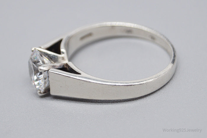 Vintage Diamonique DQCZ Sterling Silver Ring - Size 10
