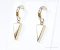 Vintage Gold Vermeil Modernist Sterling Silver Earrings