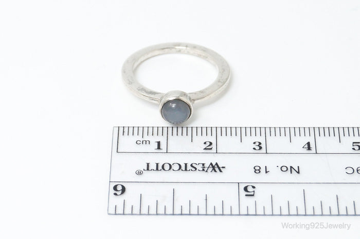 Vintage Gray Moonstone Sterling Silver Ring - SZ 8