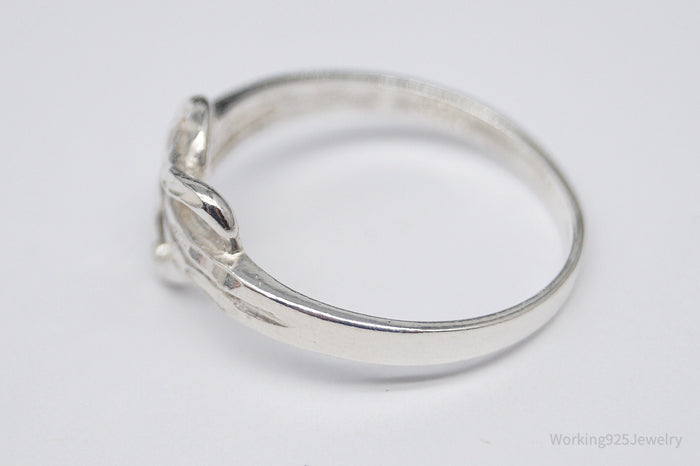 Vintage Heart Sterling Silver Ring - Size 9