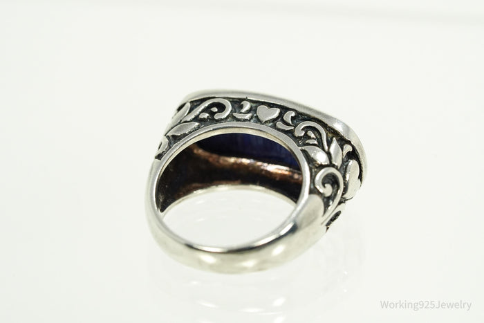 Vintage Lapis Lazuli Sterling Silver Ring - Size 6